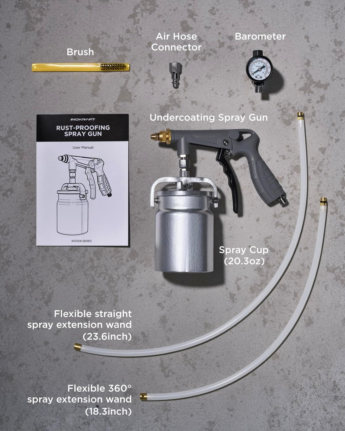 InoKraft™ Undercoating Spray Gun with Suction Feed Cup